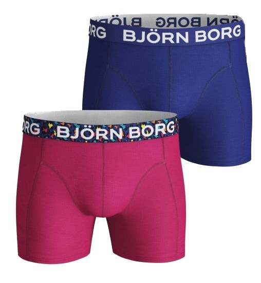 2-Pack Shorts Boxerkalsong Rosa Blå Herr