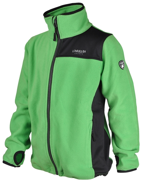 Sävar Kids Fleece Jacket Green Fleecejacka Barn Lindberg