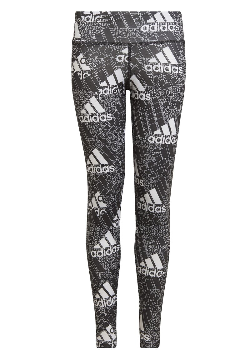 Adidas-Traningstights-Printed-Barn-Junior-Black-White-1