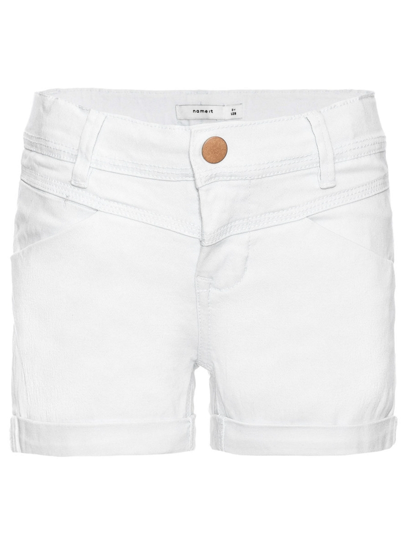 Aline Slim Shorts Bright White Barn