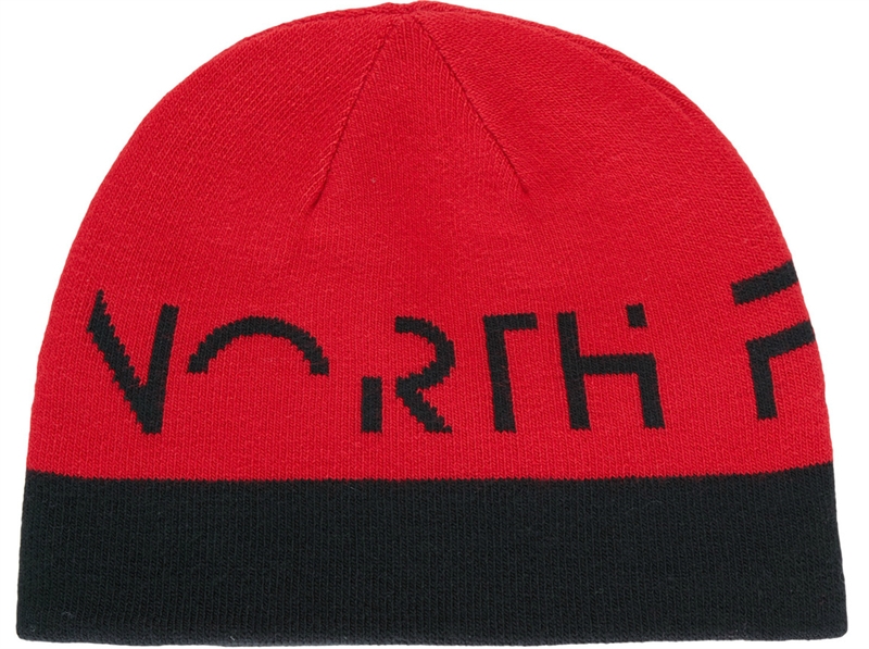 The North Face Anders Beanie Red Black Mössa Barn