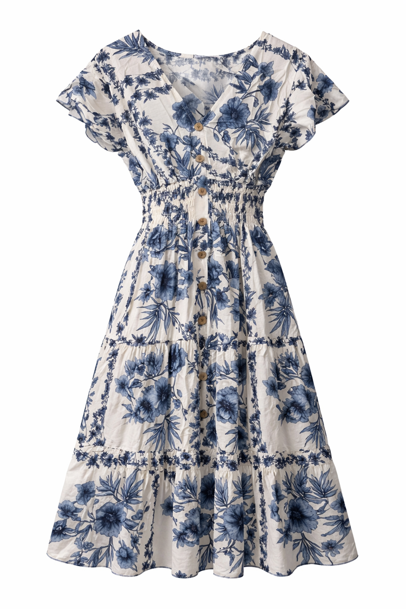 Annalise Kort Klänning Dam Dark Blue Caramelle | Smilebutiken