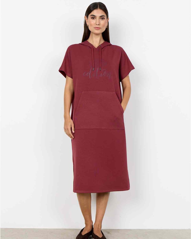 Banu-319-Sweatshirtklanning-Dam-Oxblood-Red-Soyaconcept--Smilebutiken-1