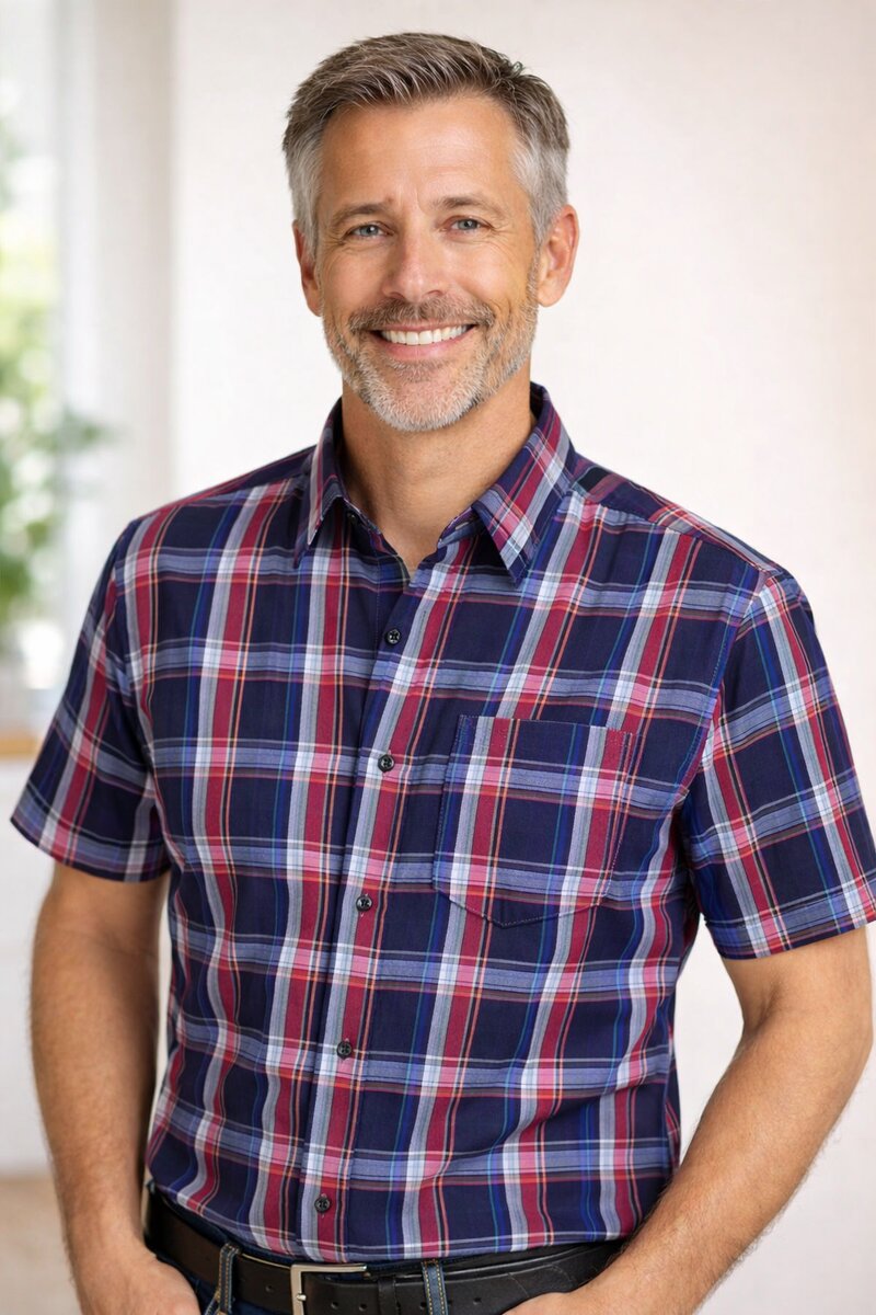 Berga-Kortarmad-Skjorta-Herr-Red-Blue-2