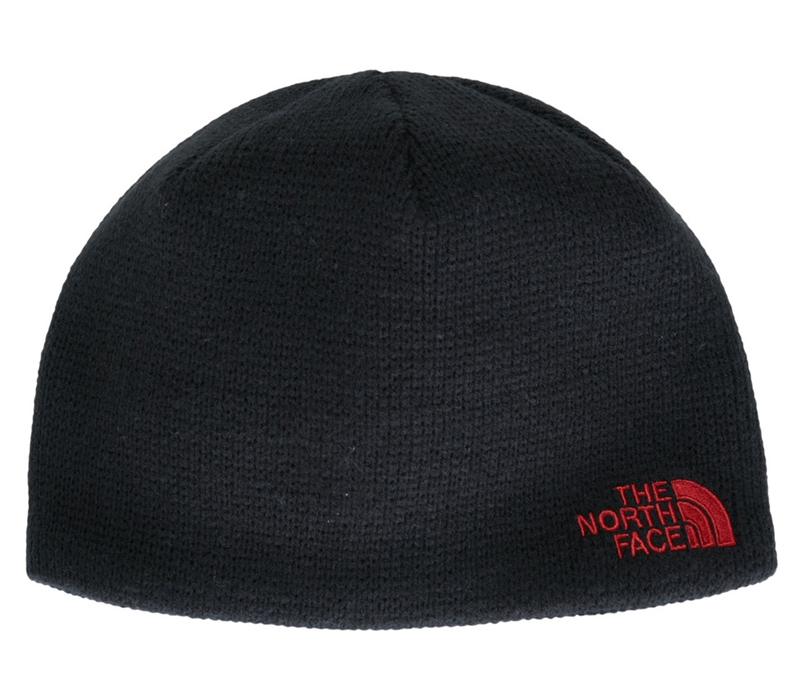 The North Face Bones Beanie Black Red Mössa Barn
