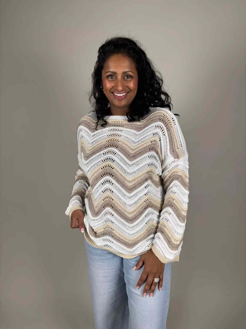 Camicia-Liora-Stickad-Troja-Dam-Beige-1