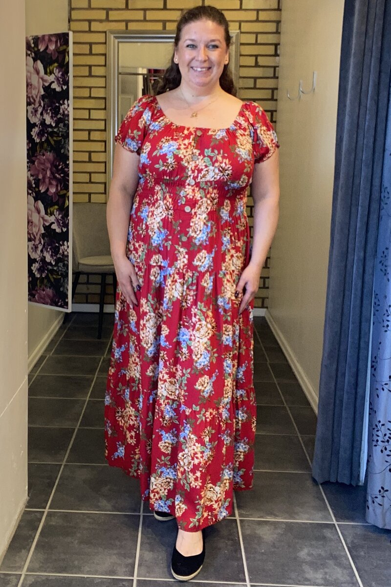 Caramelle-Fashion-Leana-Monstrad-klanning-Dam-Red-1