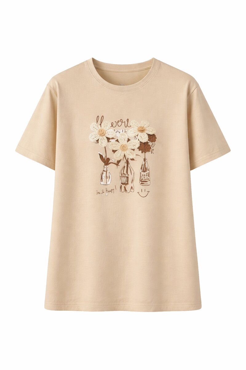 Caramelle-Fashion-Myra-T-shirt-Dam-Beige-1