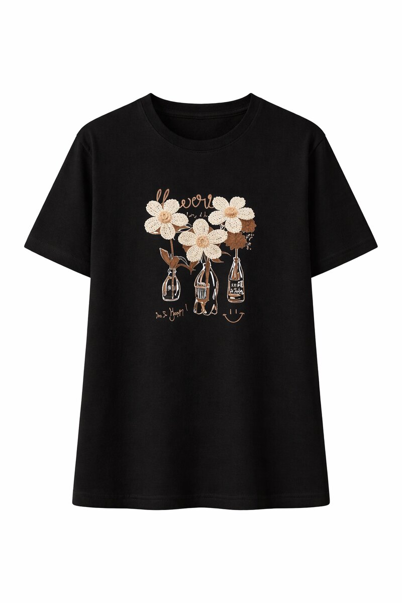 Caramelle-Fashion-Myra-T-shirt-Dam-Black-1