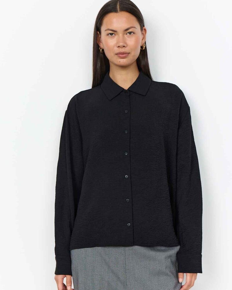 Cath-14-Skjorta-Med-Textur-Dam-Black-Soyaconcept--Smilebutiken-1