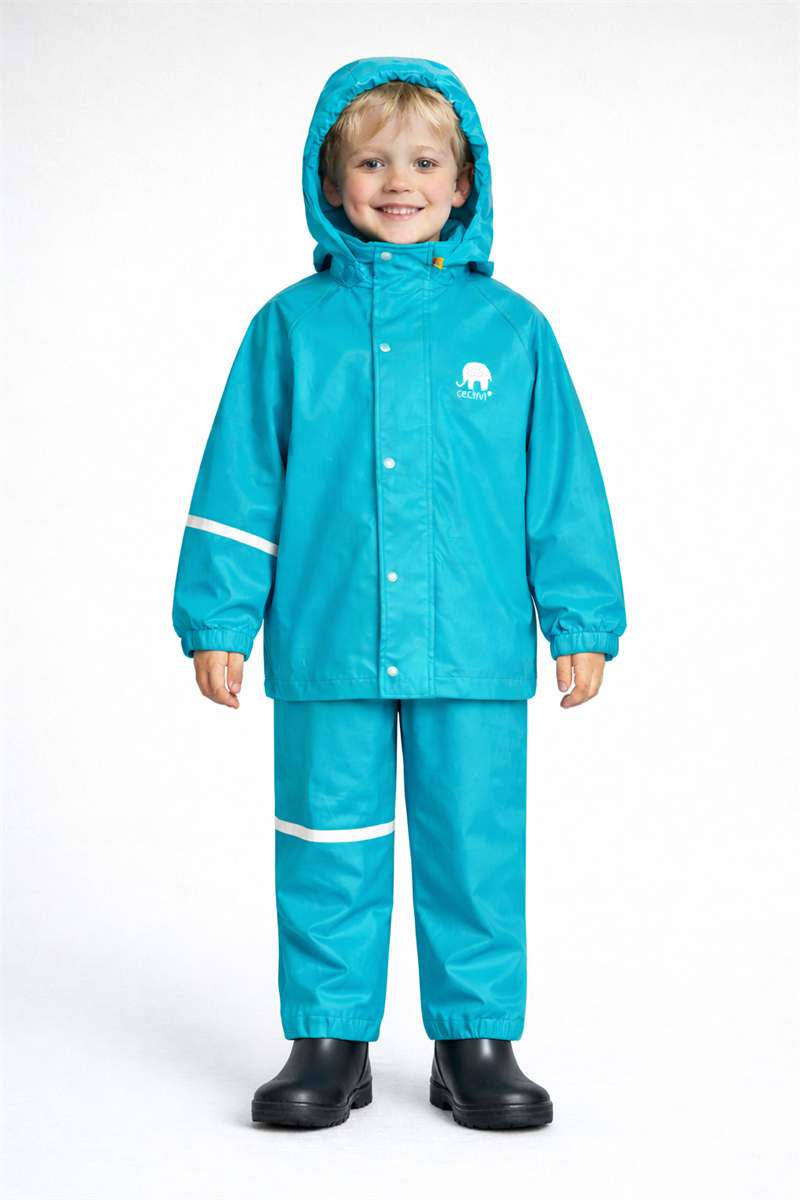 CeLaVi Basic Ofodrat Regnset Barn Turquoise