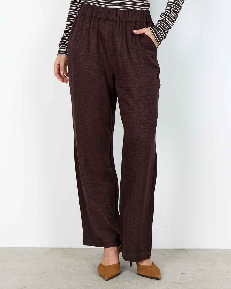 Charissa-3-Byxa-Med-Textur-Dam-Chocolate-Plum-Soyaconcept--Smilebutiken-1
