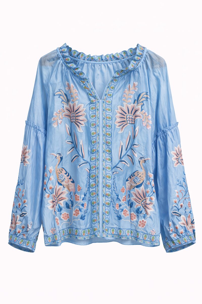 Chica-London-Gudrun-V-ringad-Blus-Dam-Light-Blue-1