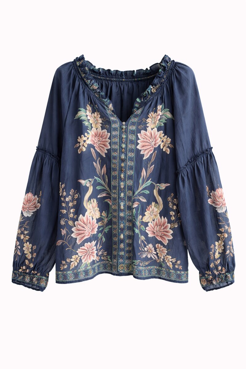 Chica-London-Gudrun-V-ringad-Blus-Dam-Navy-1