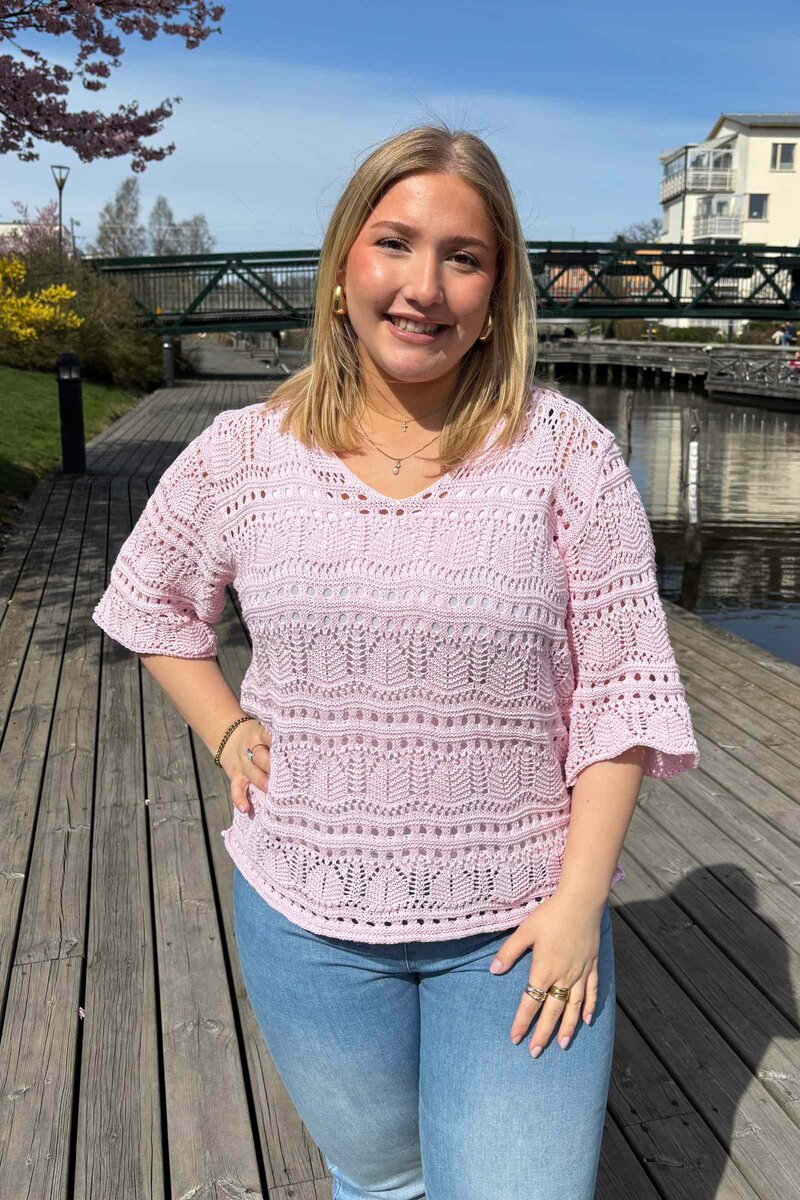 Chica-London-Ingrid-Virkad-Topp-Dam-Pink-1