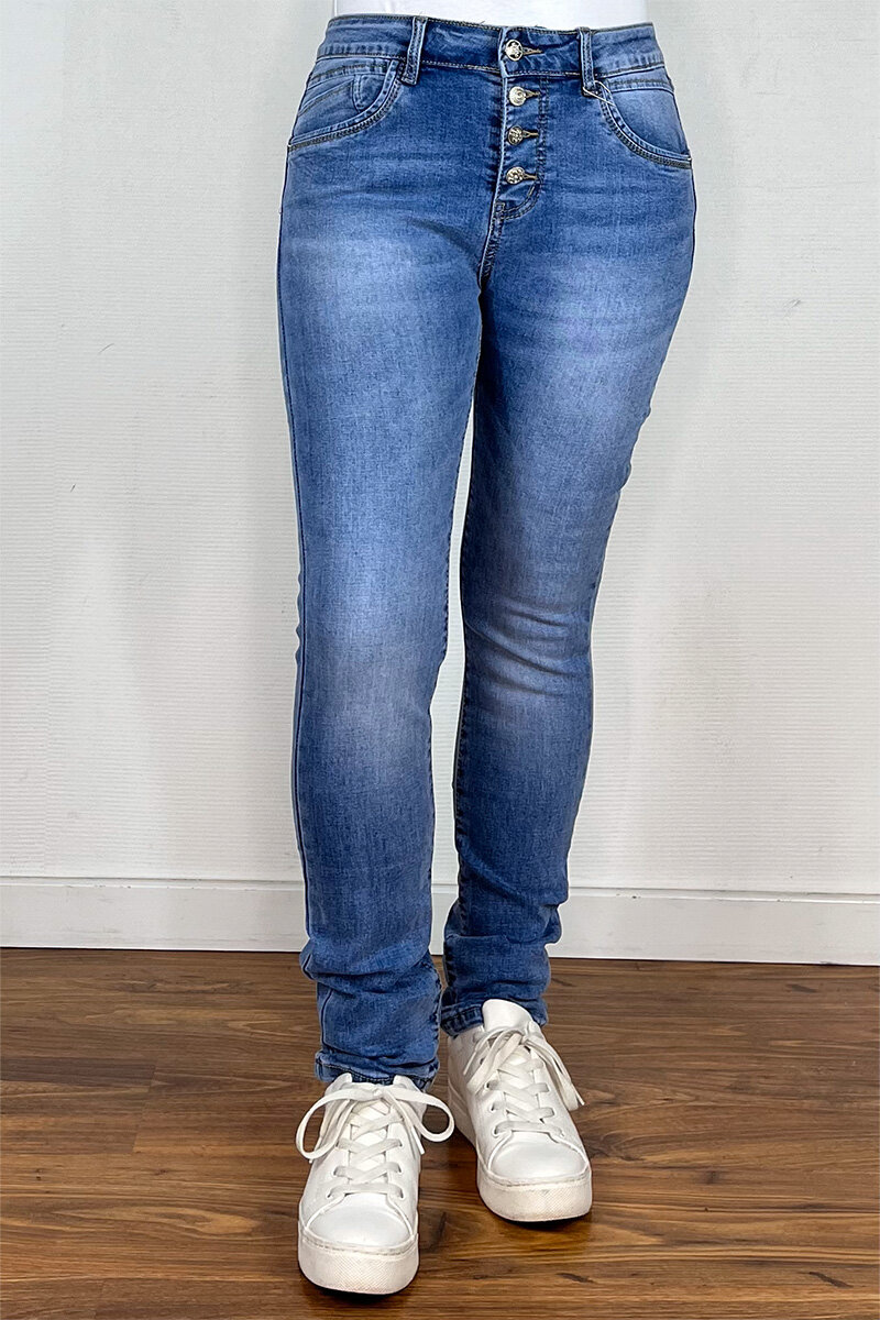 Chica-London-Jeans-2-med-Blingknappar-Dam-Blue-1