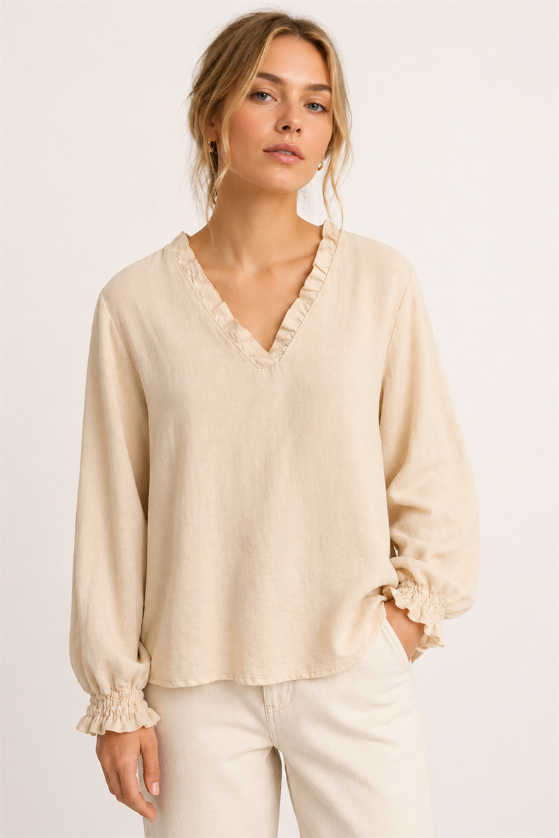 Chica London Padma Topp Dam Light Beige