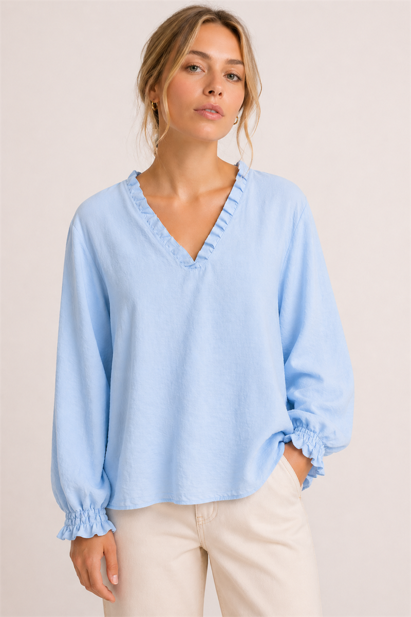 Chica London Padma Topp Dam Light Blue