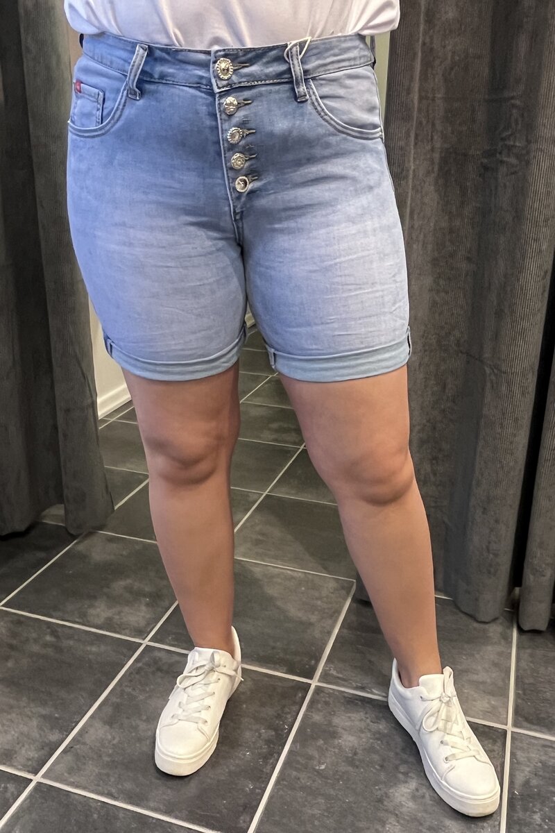 Chica-London-Shorts-3-Denim-Blingknappar-Dam-Blue-1