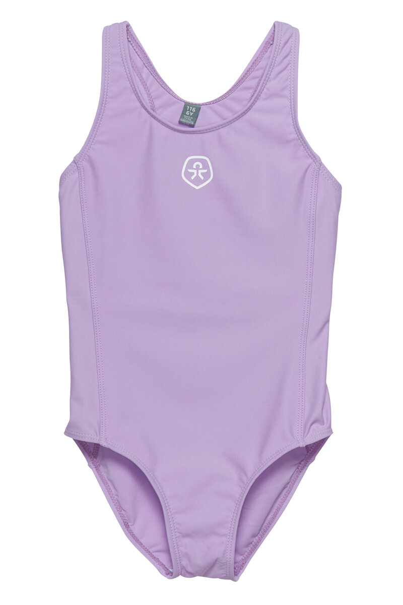 Color-Kids-Swimsuit-Solid-Baddrakt-Barn-Lavender-Mist-1