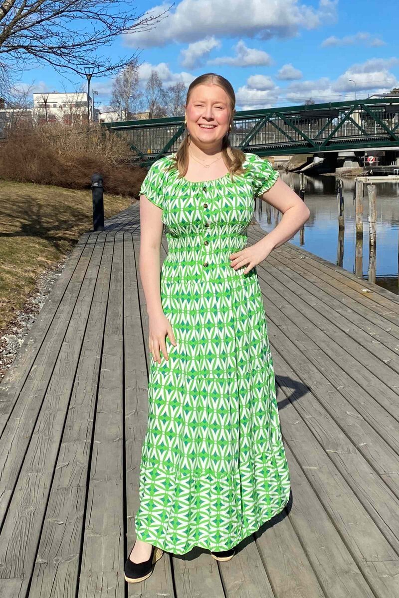 Comeng Fashion Brianna Klänning Dam Green