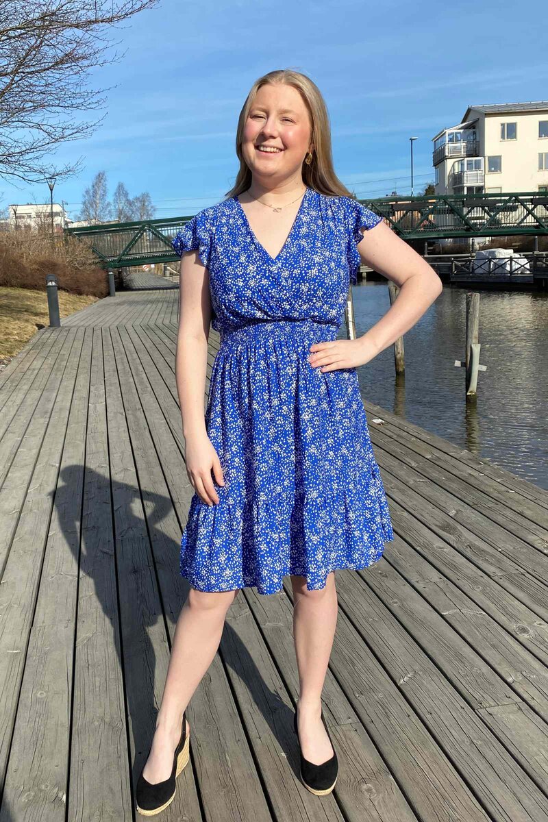 Comeng Kayle Klänning Dam Blue
