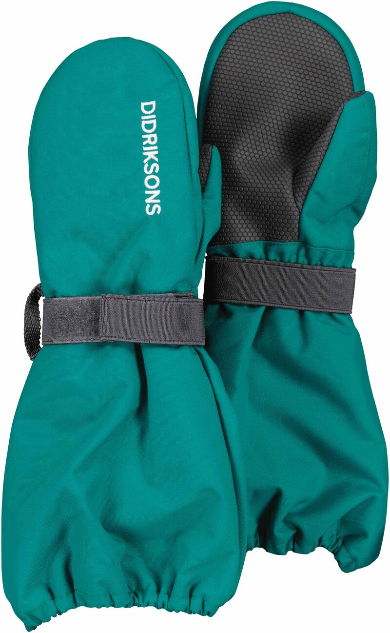 Didriksons-Biggles-Kids-Mittens-Tumvante-Barn-Petrol-Green-1