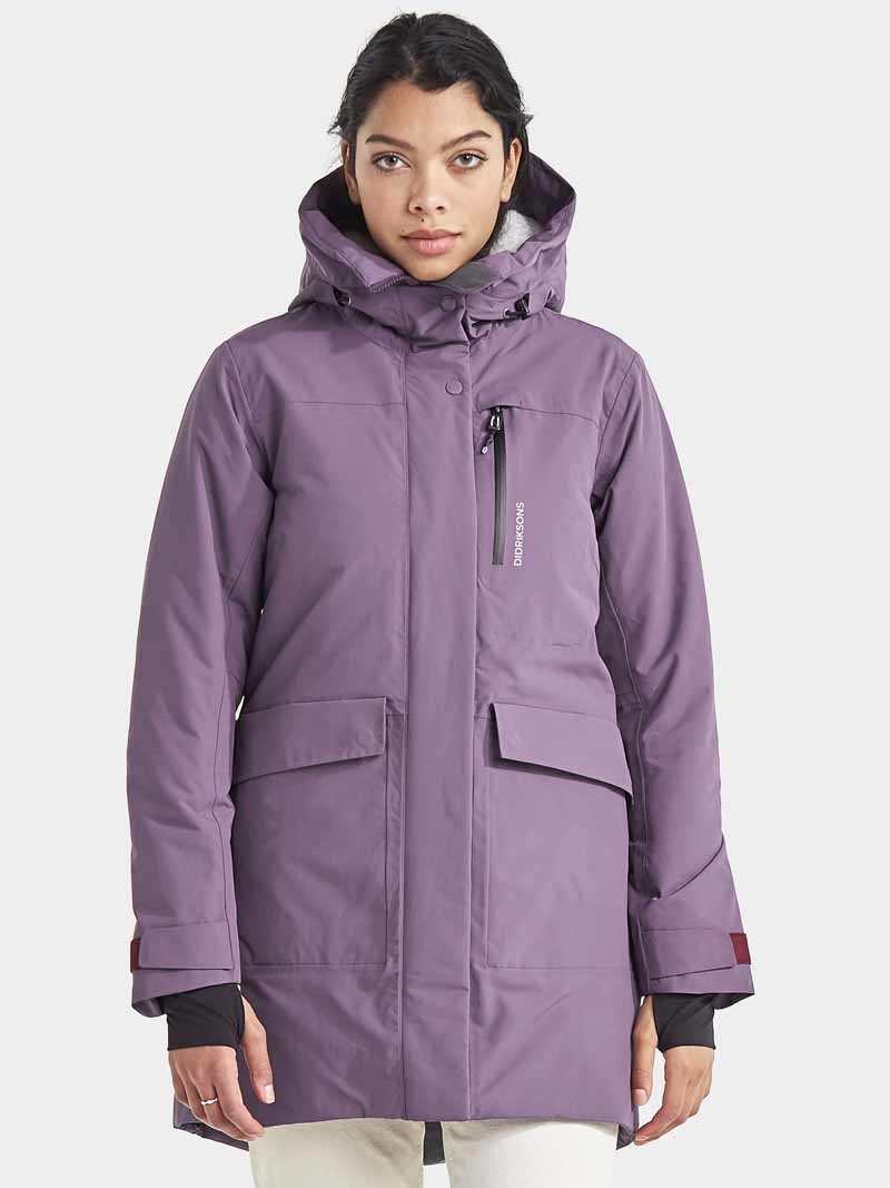 Didriksons Diana Vinterparkas Dam Lila SMILE. Didriksons Diana Vinterparkas Dam Svart SMILE.