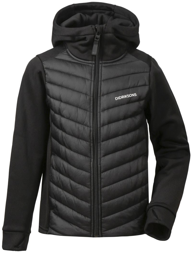 Didriksons Halden Hybrid Hoodie 4 Junior Black