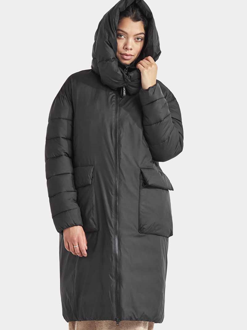Didriksons Melina Puff Vinterparkas Dam Svart 4