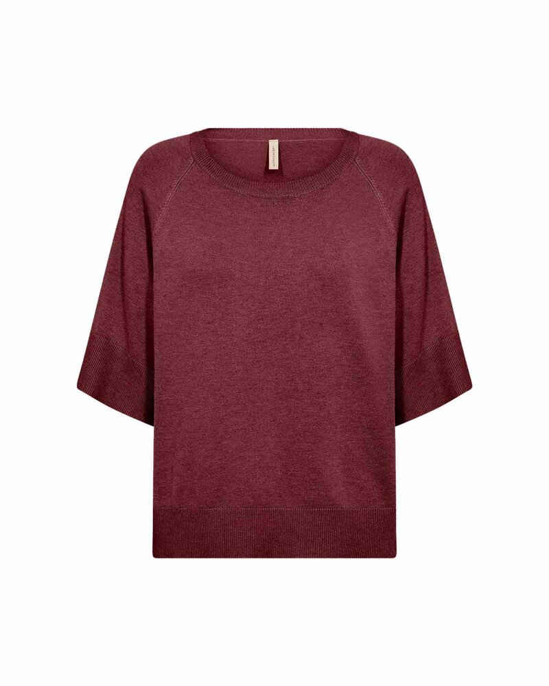 Dollie-791-Pullover-Dam-Oxblood-Red-Melange-Soyaconcept--Smilebutiken-1