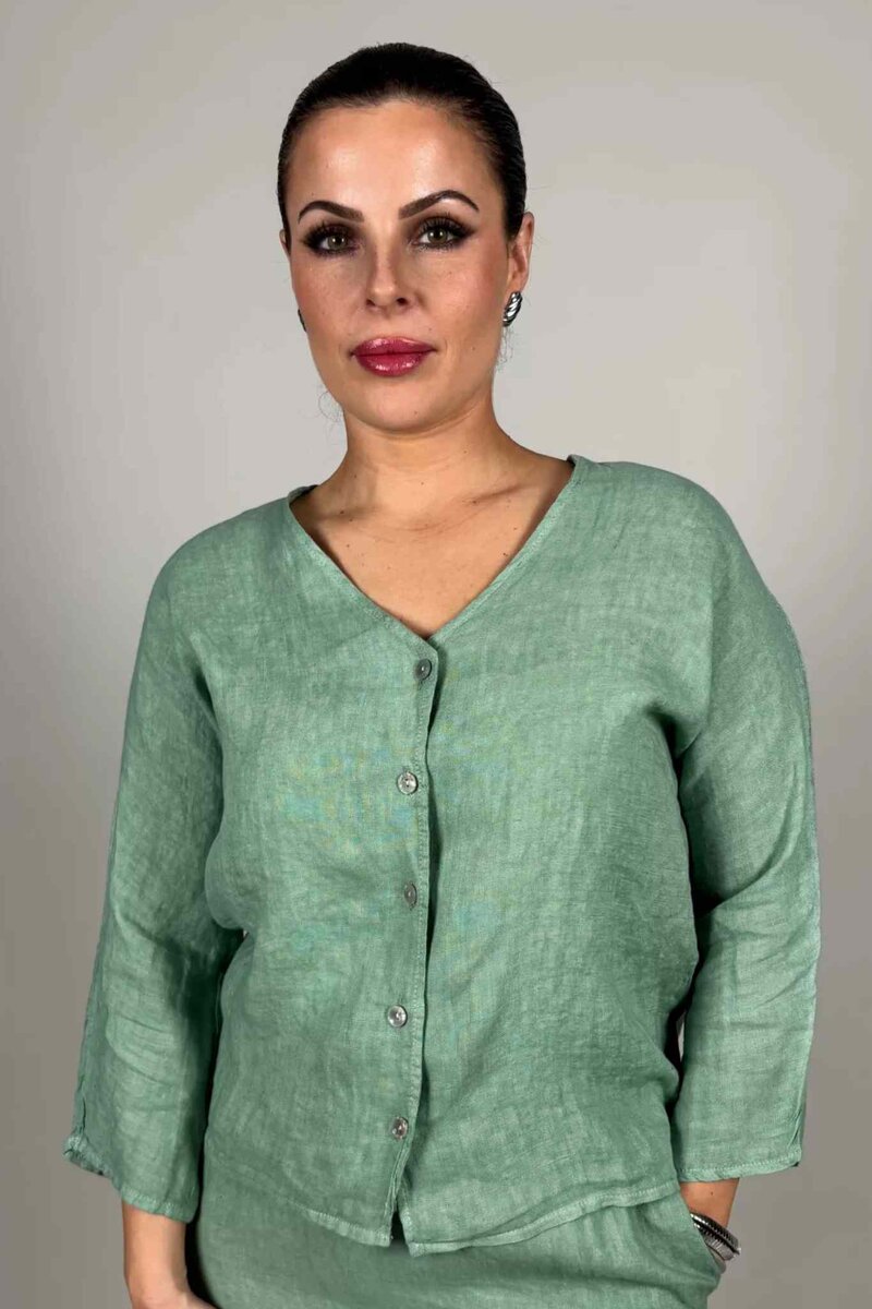 Ester-Linneblus-Dam-Avocado-Camicia--Smilebutiken-1