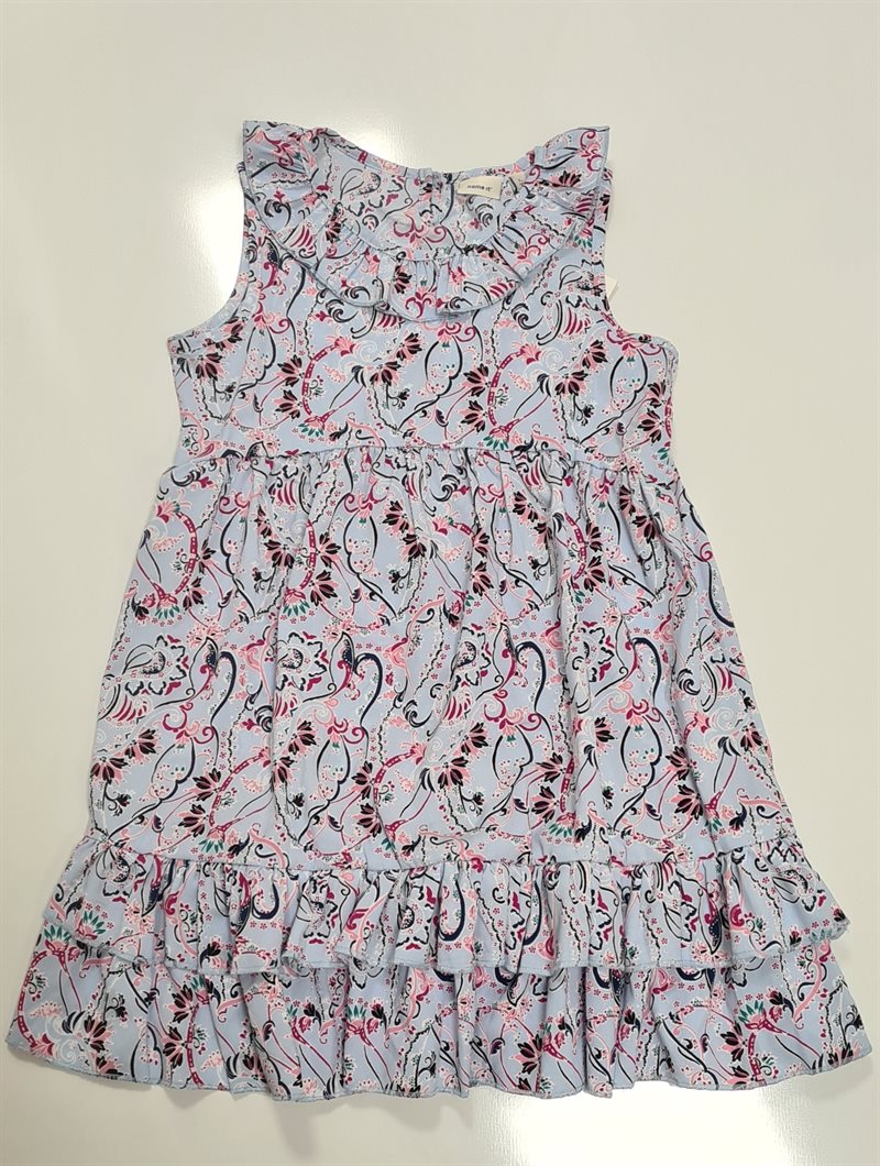Finaya Flounce Dress Casmere Blue Klänning Barn Name it
