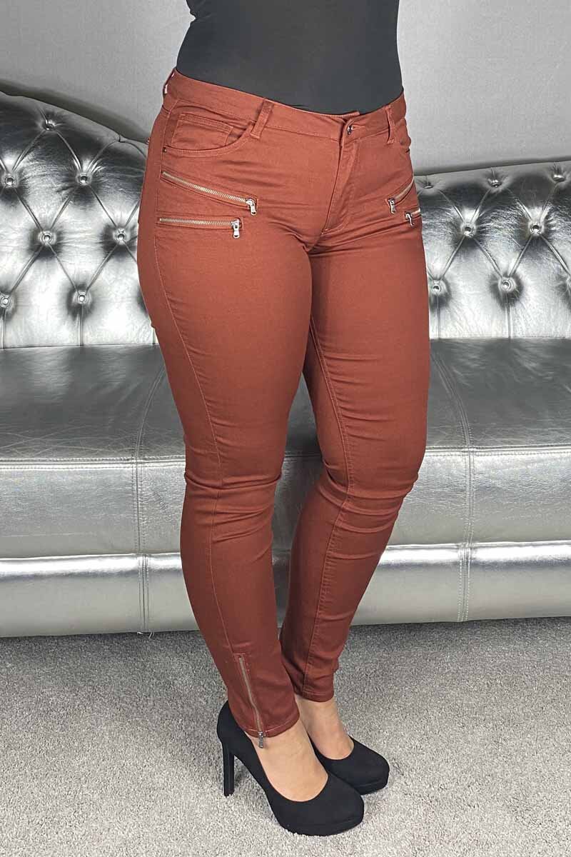 Freequent-Aida-PA-Stretchbyxa-78-Brandy-Brown-10