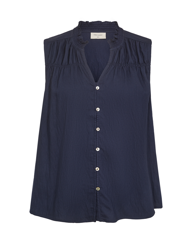 Freequent-Ally-Armlos-Blus-Dam-Navy-Blazer-1