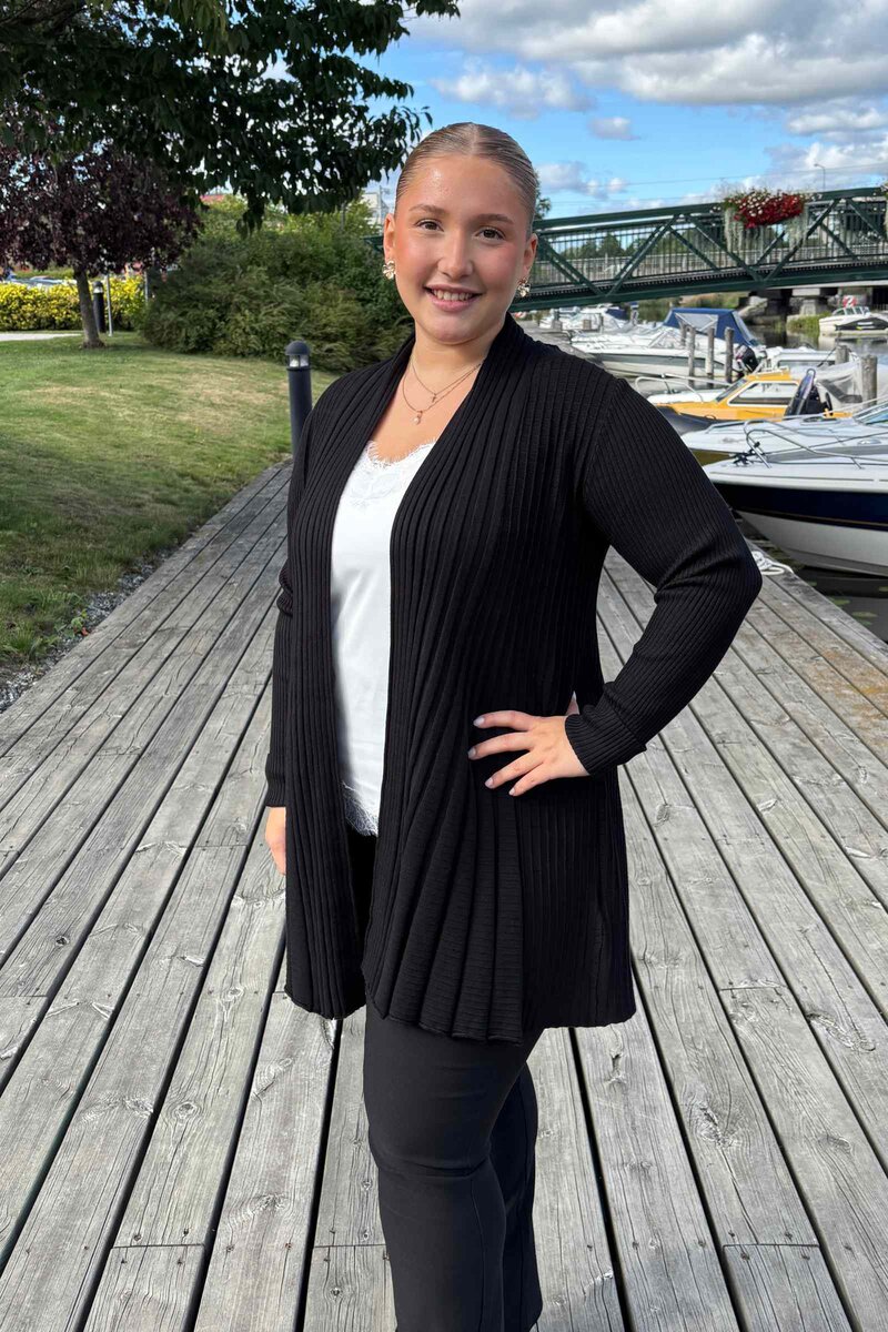 Freequent-Claudisse-Long-Cardigan-Dam-Black-35