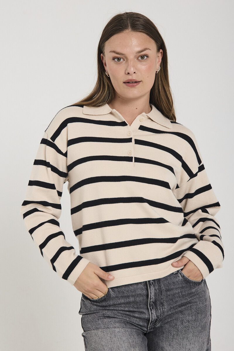 Freequent-Claura-Pullover-Dam-Moonbeam-Melange-W-Black-1
