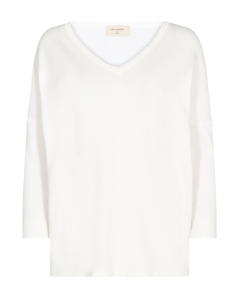 Freequent-Jone-Scallop-V-Ringad-Troja-Dam-Off-White-1