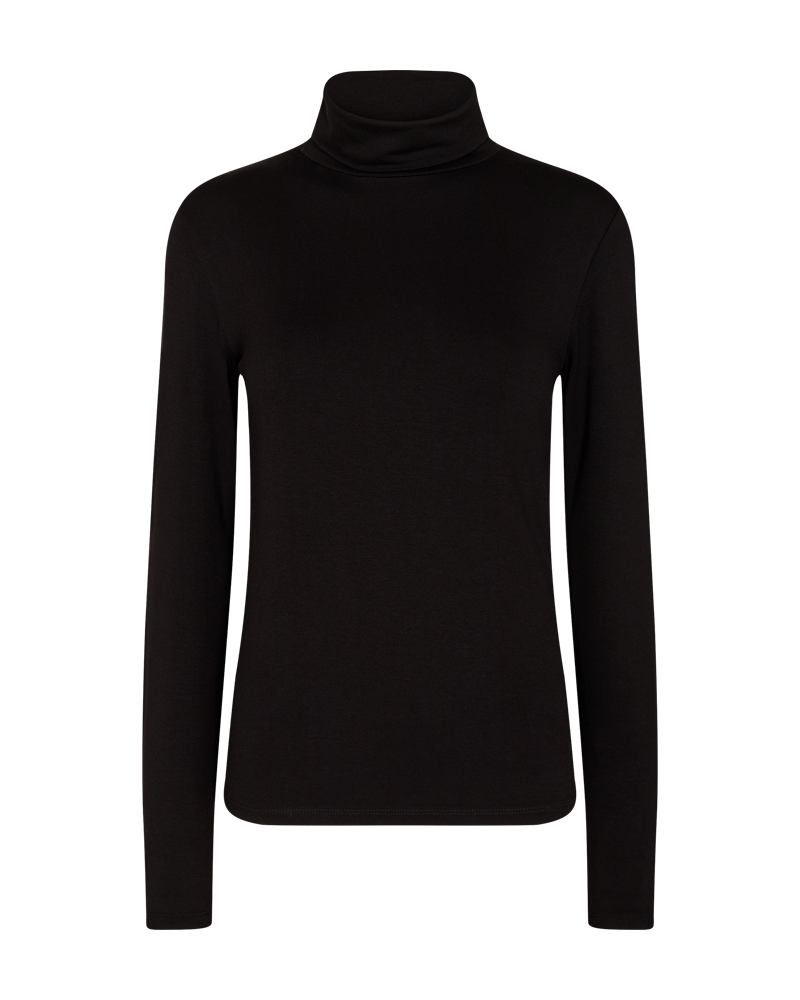 Freequent-Liana-Langarmad-Polo-Dam-Black-1