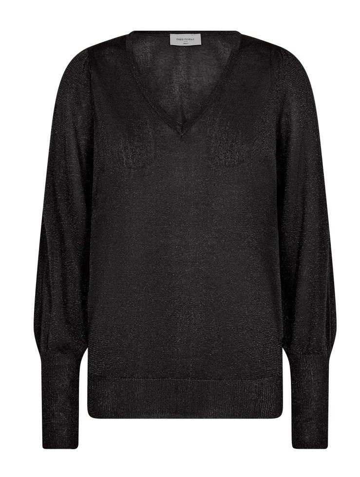 Freequent Luretta V-ringad Topp Dam Black