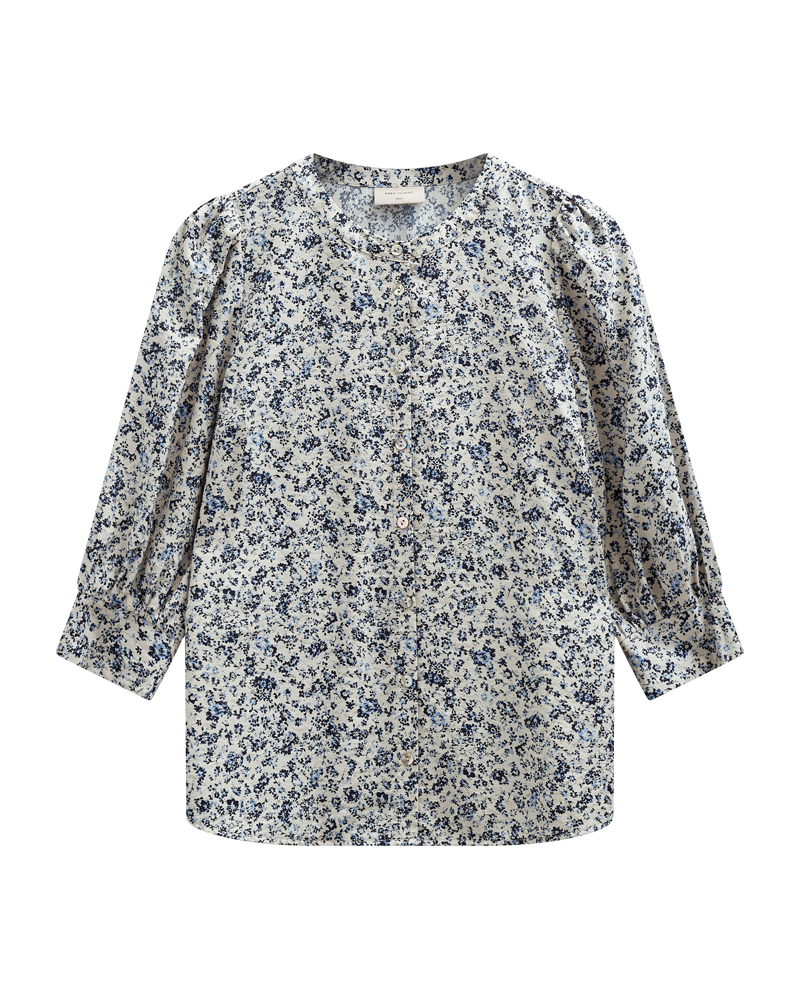 Freequent-Molli-Skjortblus-Dam-Moonbeam-W-Navy-Blazer-1