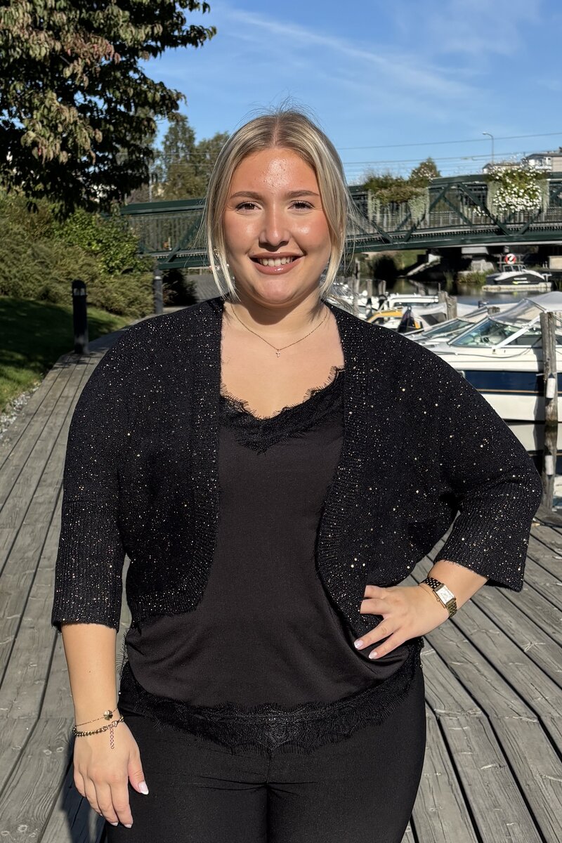 Freequent-Siggy-Cardigan-Dam-Black-W-Copper-Sequins-1