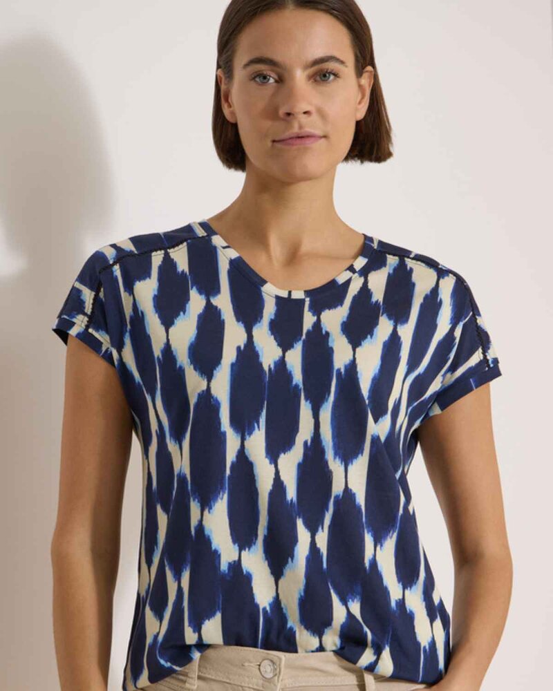 Genevieve-T-shirt-Dam-Urban-Dark-Blue-Cecil--Smilebutiken-1