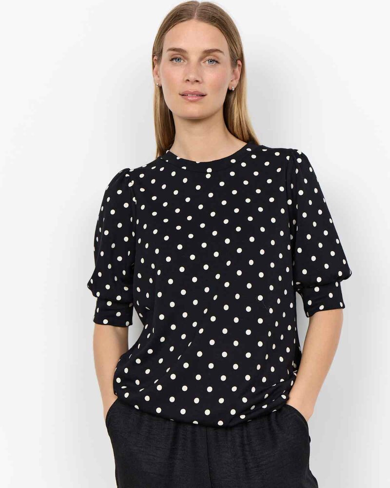 Godiva-1-Prickig-Troja-Dam-Black-Combi-Soyaconcept--Smilebutiken-1