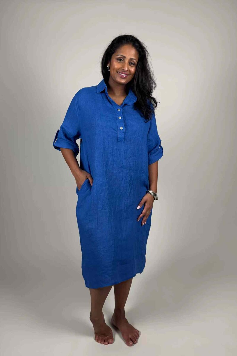 Gry-Linneklanning-Dam-Kornbla-Camicia--Smilebutiken-1