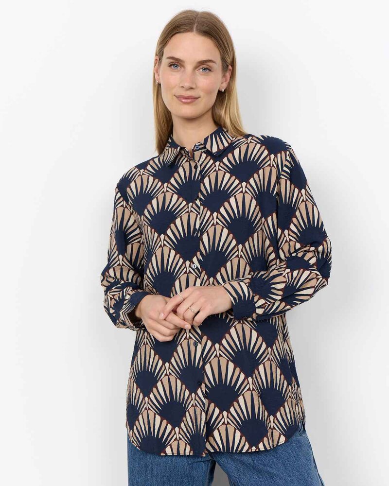 Halin-2-Skjorta-Dam-Navy-Combi-Soyaconcept--Smilebutiken-1