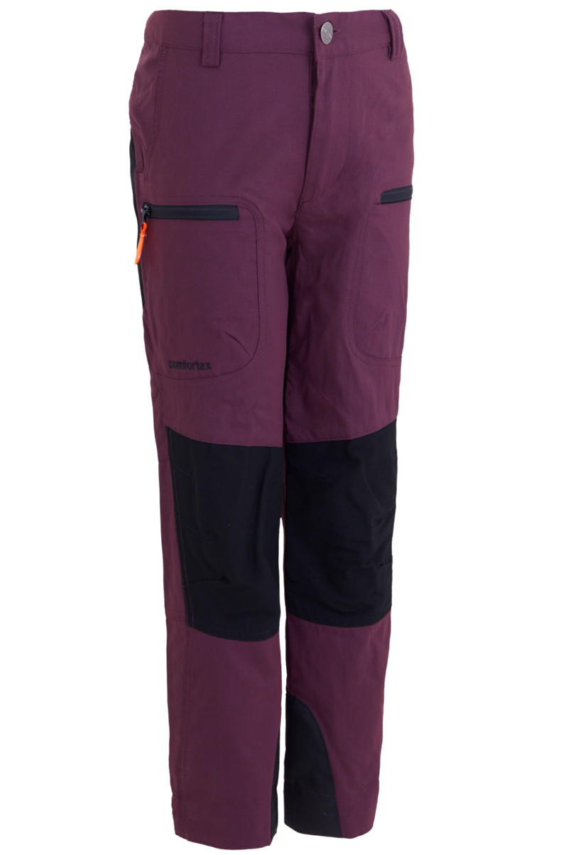 Hunter Pant Jr Dark Wine Outdoorbyxa Junior Tuxer