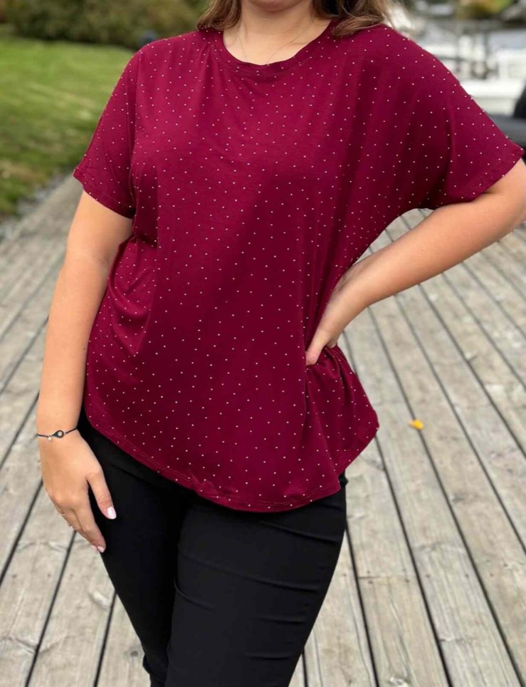 Chica London Jordyn T-shirt Dam Berry