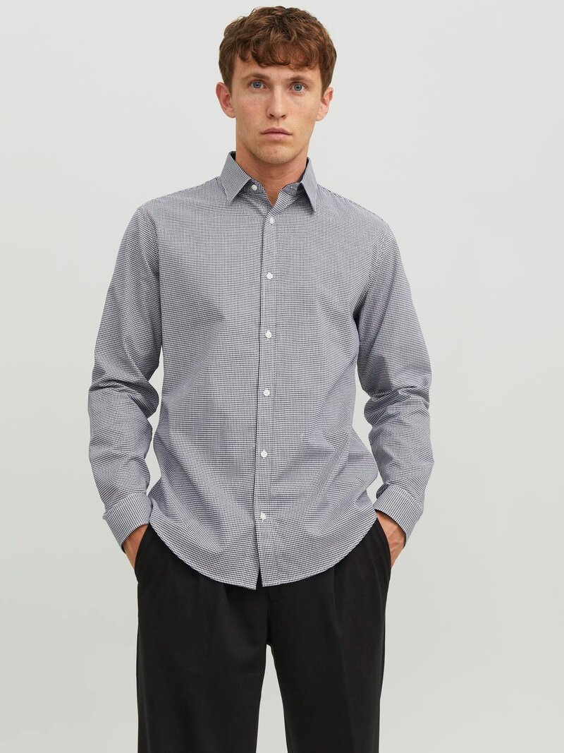 Jack---Jones-Label-Fast-Skjorta-Herr-Navy-Blazer-1