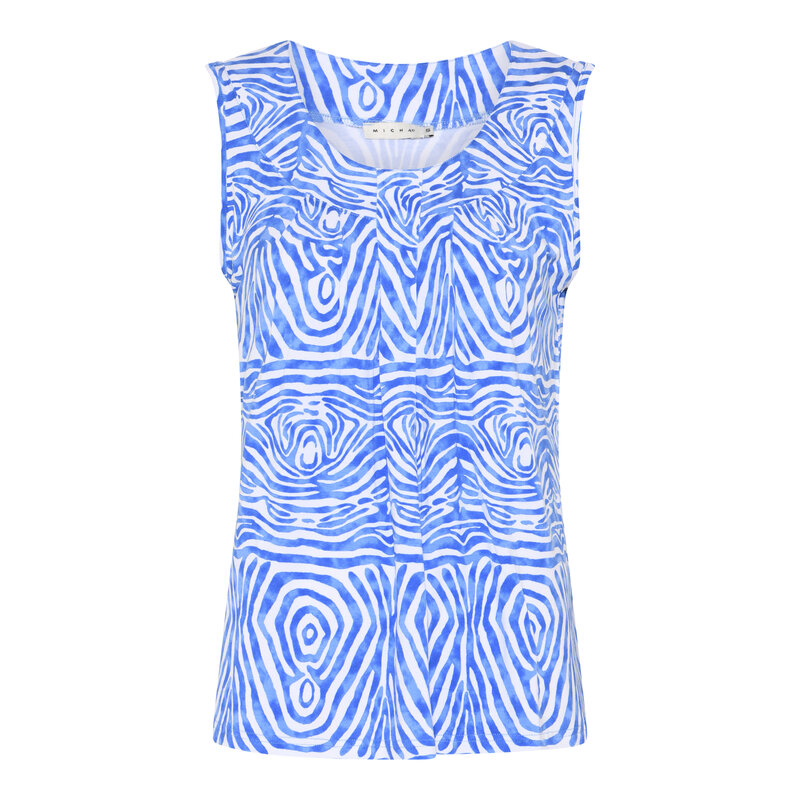Jazlyn-Armlos-Topp-Dam-Blue-White-Micha--Smilebutiken-1